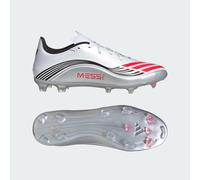 adidas Unisex F50 Messi League Firm Multi Ground Football Boots, Cloud White/Lucid Red/Silver Metallic, 12 UK