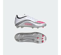 adidas Junior F50 League Messi FG/MG Firm/Multi Ground Football Boots Cloud White/Lucid Red/Silver Metallic 2