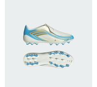 Adidas F50 Messi League Laceless Ag Junior Football Boots White,Blue EU 33 Kids
