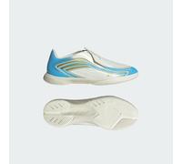 adidas Unisex Kids F50 Messi League Laceless Indoor Football Kids Shoes, Ivory/semi Blue Burst/Icey Blue, 3 UK
