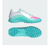 adidas Unisex F50 Messi League Turf Football Shoes, FTWR White/Lucid Pink/Flash Aqua, 5 UK