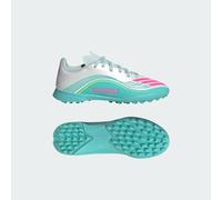 adidas Unisex Kids F50 Messi League Turf Football Shoes Kids, FTWR White/Lucid Pink/Flash Aqua, 2 UK