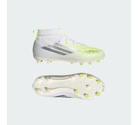adidas Unisex Kids F50 SPARKFUSION League Mid Cut Firm Ground/Artificial Ground Football Boots Kids, FTWR White/Iron met./hi-res Yellow, 12.5 UK Child