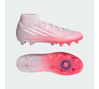 adidas Women's F50 Sparkfusion League Mid Cut Firm Ground/Artificial Ground Football Boots Womens Shoes, Solar Turbo/FTWR White/Distilled Pink, 10.5 UK