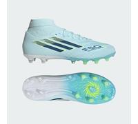 adidas Women's F50 SPARKFUSION League Mid Cut Firm Ground/Artificial Ground Football Boots Womens, Almost Blue/Dusky Petrol/hi-res Yellow, 6.5 UK