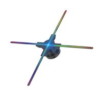 F52 3D Hologram Projector Advertising Display Fan Wall-mounted Player 3D Naked Eye 2K HD LED Photo Video Fan With 624pcs LED High Brightness