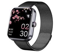 F57L health management smart watch, 1.9 - inch HD large screen,Can answer and make calls. Can auto - measure heart rate, blood oxygen, body temperature, sleep and other health indicators.