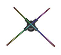 F60 3D Hologram Projector Advertising Display Fan Wall-Mounted Player Naked Eye 2K HD LED Photo Video Fan with 720pcs LED Video Projector
