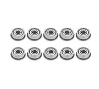 F624ZZ Flanged Ball Bearings 4x13x5mm | 10pcs Double Shielded Miniature Bearings for Hobby/RC / 3D Printer | Low Noise & High Speed