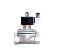 F6AS4PGCF 1-1/2"" Normally Open Stainless Steel Solenoid Valve With LED Power Indicator 24V 12V 220V 110V