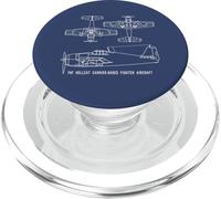 F6F Hellcat American WW2 Fighter Plane Blueprints PopSockets PopGrip for MagSafe