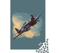 F6F Hellcat Plane 1000 Piece Jigsaw Puzzle for Adults, 52x38cm/1000pcs, Relaxing Indoor Activity, Evening Leisure And Year-Round Leisure
