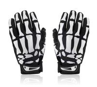 F7507 Full Finger Cycling Gloves Skeleton Pattern L Black Halloween Season | Breathable Polyester with Stealth Vents, Silicone and Rubber Grip, for Sports Lovers and Outdoor Rides