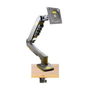 F80 17"-30" LCD LED Monitor Arm Desktop Holder Screen Stand Gas Spring Full Motion Gas Strut 2-9kg White Clamp USB(With USB3 cablea)