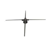 F85 3D Holographic Advertising Machine 1600P 4 Leaf 1024 LED Beads 85cm Diameter Fan Projector Wide Viewing Angle