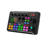 F998 Intelligent Sound Card with Noise Reduction Webcast Live Soundcard Tuning Adjustment Electric Broadcast Equipment for Phone Computers