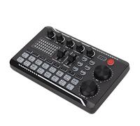 F998 Live Sound Card, External Sound Mixer for Computers Mobile Phones, 16 Bits 44.1KHz, Dual Channel Audio Mixer Sound Card