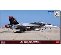 Fa-18f Super Hornet, Vfa 41 Black Aces Cag 1:72 Plastic Model Kit Hasegawa