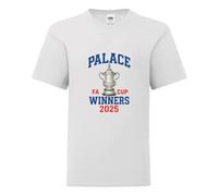 FA Cup Winners 2025 Kid's Children's T-Shirt Tshirt Tee Shirt Top c Cute f Funny Boys p Girls c Unisex White (UK, Age, 9 Years, 11 Years, Regular, White)