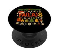 FA LA 8 Funny Math Christmas Shirt Holiday Music Tee PopSockets Adhesive PopGrip