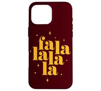 Fa La La La La Deck the Halls Cozy Christmas Carol Case for iPhone 16 Pro Max