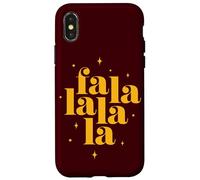 Fa La La La La Deck the Halls Cozy Christmas Carol Case for iPhone X/XS