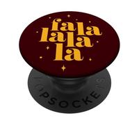 Fa La La La La Deck the Halls Cozy Christmas Carol PopSockets Adhesive PopGrip