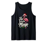 FA La La La Mingo Holiday Flamingo Mom Christmas Flordia Tank Top