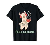 FA La La Llama Funny Christmas Caroling Cute Llama T-Shirt