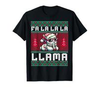 FA La La Llama Ugly Christmas Sweater Style T-Shirt
