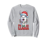 Fa La La Llama Xmas Animal Pun Humor Funny Christmas Llama Sweatshirt