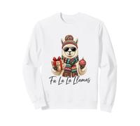 Fa La La Llamas Funny Christmas Llama Holiday Ornament Sweatshirt