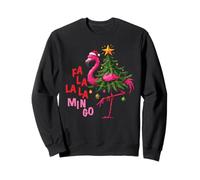 Fa La La Mingo Flamingo Christmas Tropical Xmas Tree Lights Sweatshirt