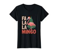 FA La La Mingo Flamingo Value Graphic T-Shirt, Women, Black, L