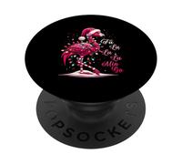 Fa LaLa Mingo Flamingo Christmas Tropical Xmas Tree Lights PopSockets Adhesive PopGrip