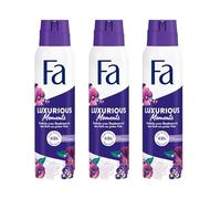 Fa Luxurious Moments Deodorant Spray (3 x 150 ml), Deodorant with the Luxurious Fragrance of Pink Viola, Deodorant without Aluminium for up to 48 Hours Deodorant Protection, Leaves No Deodorant