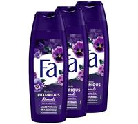 FA Luxurious Moments Shower Gel (3 x 250 ml) 95% Ingredients of Natural Origin, Nourishing Shower Cream for a Wonderful Journey with Luxurious Fragrance of Pink Viola