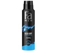 FA Men Kick Off Deodorant & Body Spray 150ml, No residues, Without Aluminium Salts, Refreshing Scent, Send Your Senses Every Day on a Wonderful Journey with FA Kick Off Deodorant Spray, Pack of 6