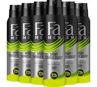 Fa Men Sport Energy Boost - Deodorant Spray 150 ml (Pack of 6)