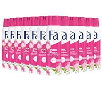 Fa Pink Passion Deodorant Spray (12 x 150 ml), Deodorant with the Sweet Fragrance of Pink Rose, Deodorant without Aluminium for up to 48 Hours Deodorant Protection, Leaves No Deodorant Residue on