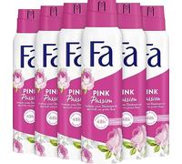 FA Pink Passion Deodorant Spray 150 ml Pack of 6 Annual Supply 6 x 150 ml