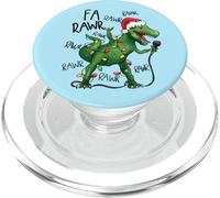 Fa Rawr Rawr Christmas Dinosaur Singing Karaoke Funny PopSockets PopGrip for MagSafe