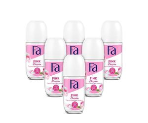 Fa - Roll-On Pink Passion Deodorant - 50 ml| Long-Lasting Freshness for Women X6