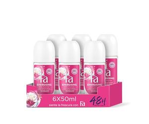 Fa - Roll-On Pink Passion Deodorant - 50 ml (Pack of 6) Total: 300 ml