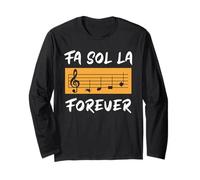 FA Sol La Sacred Harp Singing Folk Music Singer Shape Note Long Sleeve T-Shirt