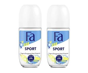 FA Sports Energizing Fresh 48h Anti-Perspirant Deodorant RollOn x 2 packs - 8571