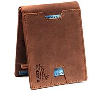 Fa.Volmer Slim Comfortable Genuine Leather Wallet with RFID Protection for Men Introductory Price Type #VO25Tan