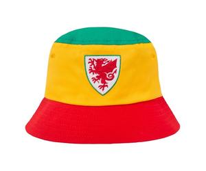 FA Wales Bucket Hat FAW Official Football Gift Red Yellow Green