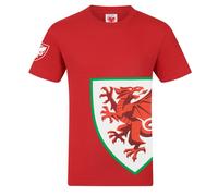 FA Wales Men's Adults Graphic T-Shirt in Red | Size: Large FA Wales Red L
