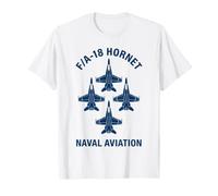 FA18 Hornet Naval Aviation Formation Jet Graphic T-Shirt